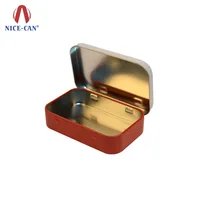 mint packaging tin can rectaangle empty metal candy tin box with