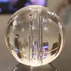 Clear crystal sphere ball/glass ball with hole for talbel lamp or other home decortaion,80mm