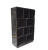 promotion price high quality black solid wooden bookcase study room cabinet