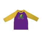 2018 Custom Mardi Gras Baby Boys Clothes Boutique Organic Toddler Clothing Kids Top Baby Shirt