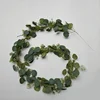 2019 new releases Christmas garland silver dollar eucalyptus garland with babysbreath 1.9m 6FT 148 pcs artificial leaves