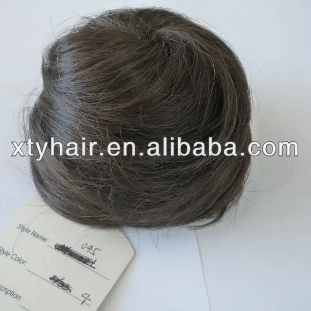 synthetic hair attachment chignon hair piece hot buns for ballet