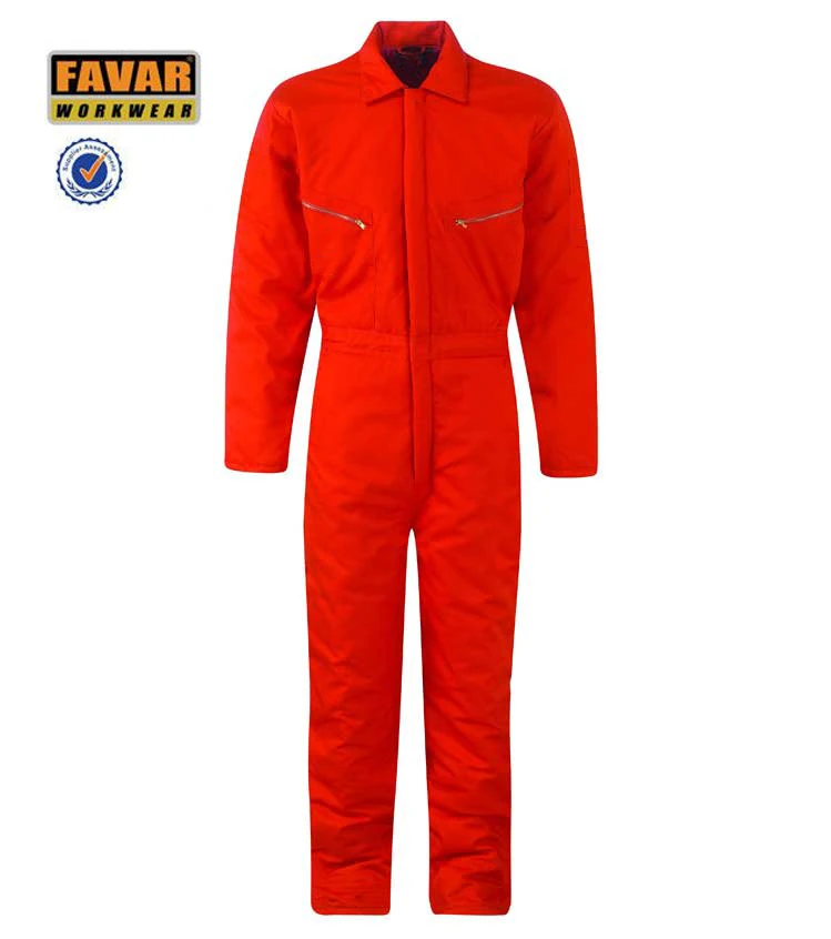 Red Mens Winter Insulated Coverall Waterproof Boiler Suit Coverall