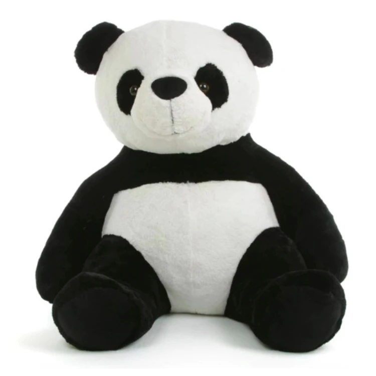 large giant panda stuffed animal black and white stuffed panda