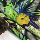 Custom Digital Printed silk twill Fabric For Garment Home Textile