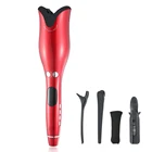 NEW Ceramic Curling Iron Wand Roller Wave Machine Auto Rotating Steam Universal Voltage LCD Display Automatic Hair Curler