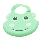 Cute Cartoon Cow Waterproof Food Grade Silicone Baby Bib