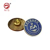 Hot selling best the custom enamel safety metal pin round club aluminum alloy badge