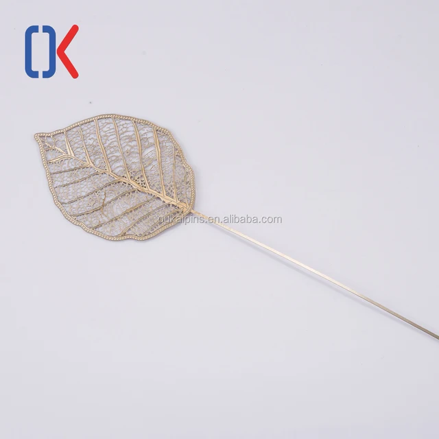 customized golden silver leaf bookmarks for business gift