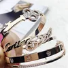 Fashion Stylish Jewelry Charm Stainless Steel Bracelet Ladies Bangle