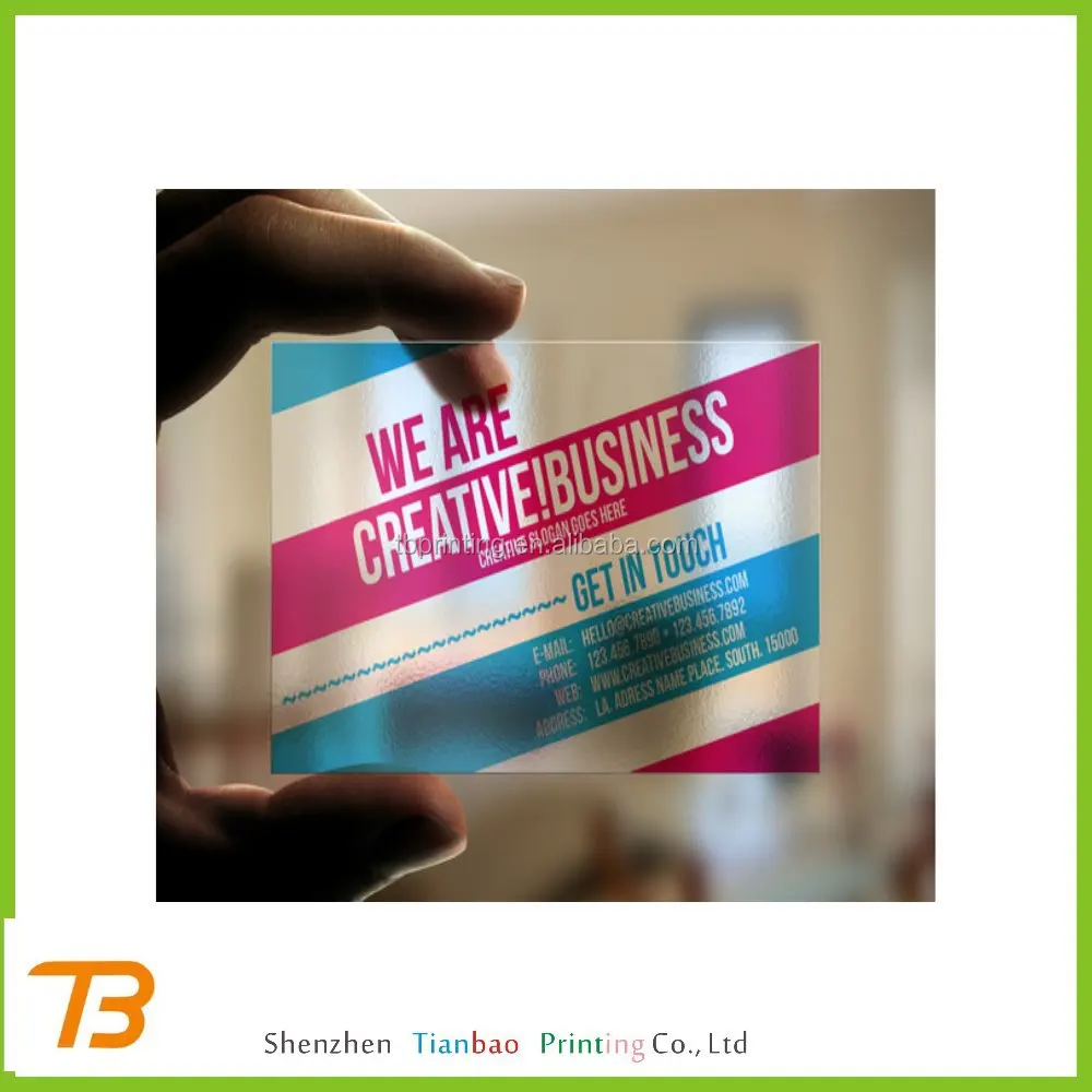 custom logo printed 3d lenticular business card