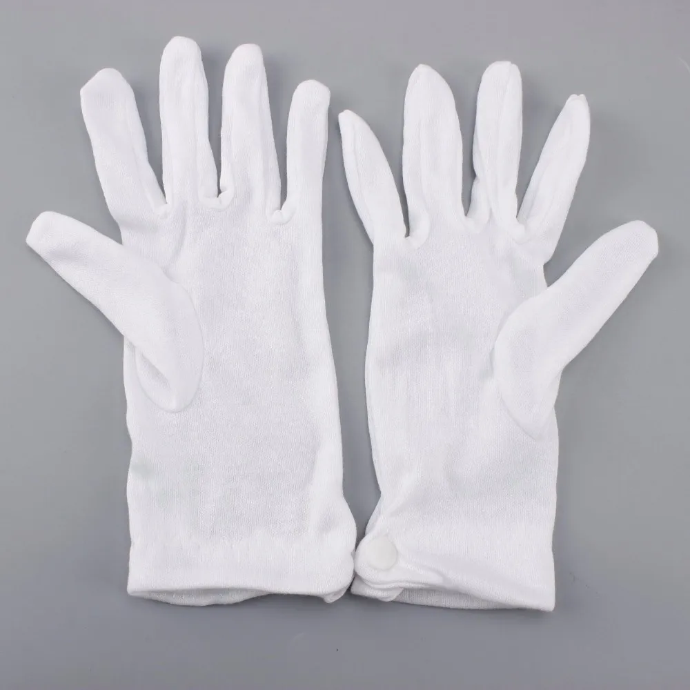 Comfortable Antiskid White Parade Ceremonial Cotton Gloves Buy