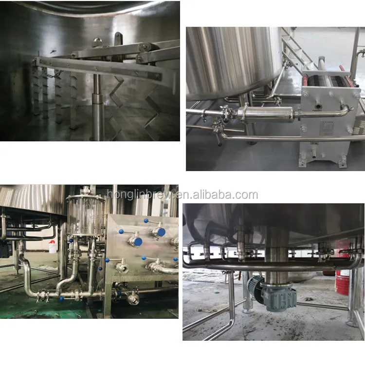 Micro 300L Draught Beer Brew Machine With Barley Malt Fermented Tank