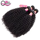 Wholesale Kinky Curly Brazilian Remy Human Hair Bundles bundles with Closure
