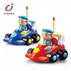 Cheap kids remote control mini 2ch plastic cartoon police rc toy car wholesale