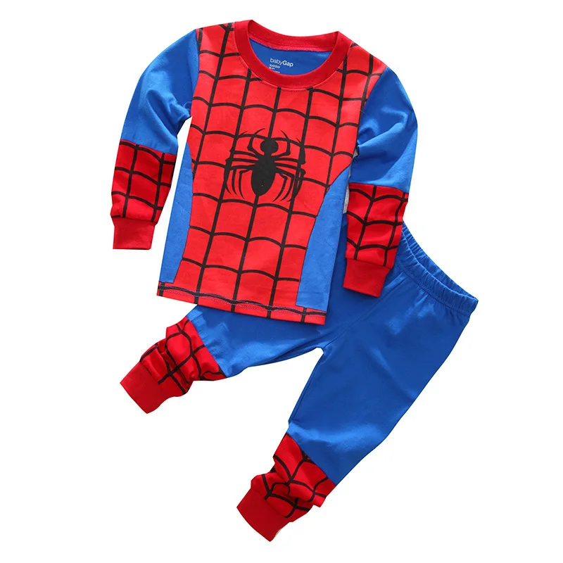 Free Shipping Clothes Set Boys Kids Pajama T shirt+Pants 2PCS/Set Cartoon Children Pyjamas Baby Toddler Sleepwear for 2T-7T year