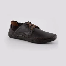 Wholesale lace-up leather casual shoe for men