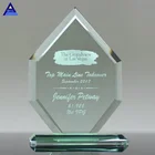 Factory Price Decorative Jade Crystal Circle Award Souvenir Business Gift Set