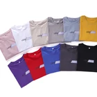 100% cotton 240gsm 3d printing couple crop top t-shirt