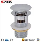 1 1/4'' Brass basin pop up bathtub waste with heavy duty cap