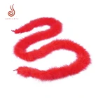 Hot selling red turkey feather marabou boa for Christmas party decoration