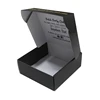 Matte Black Corrugated Carton Box Custom Cardboard White Inside Shoe Shipping Boxes for Packaging
