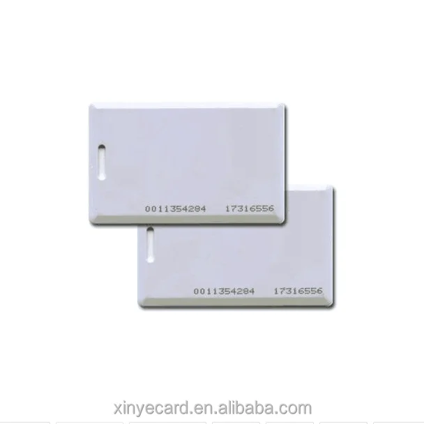 card plastic em4200/tk4100 clamshell card with number printing