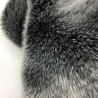 Elegance Chic Luxury Modacrylic Eco Fur Fabric Frosted Tip Faux Chinchilla Fur
