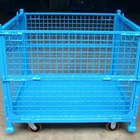 heavy duty customized collapsible steel storage cage