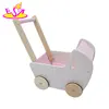 wholesale cheap pink wooden doll pram toy for babies W16E082