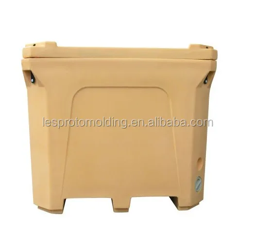 800L fish holding container Durable plastic PE dry ice bin shipping container for dry ice