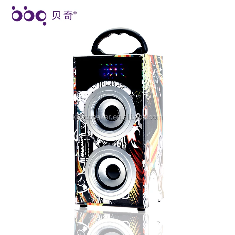 KBQ 601A Cheaper two 3 inches speaker music audio support USB, TF card, FM radio factory directly speaker - ANKUX.COM