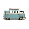 Hand paint surface Blue metal new mini school toy bus for kids