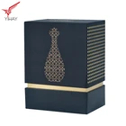 Free samples luxury fashionable brand gift perfume packaging box with EVA insert and gold logo