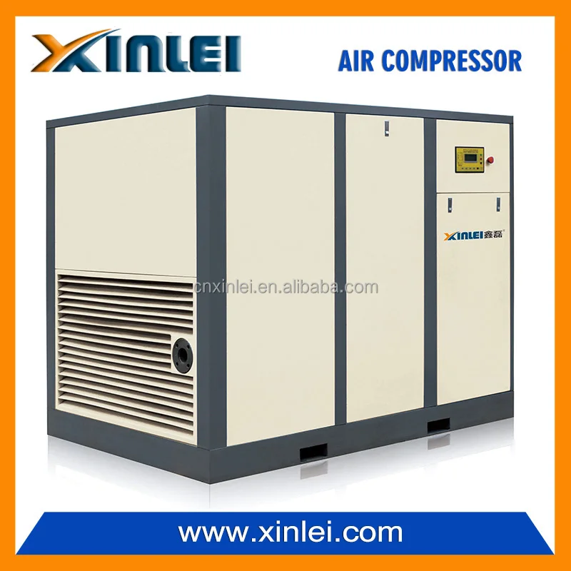 energy safe Two stage compression air compressor screw type big compressor XLPM120A-II-A1 direct drive 120HP 90KW