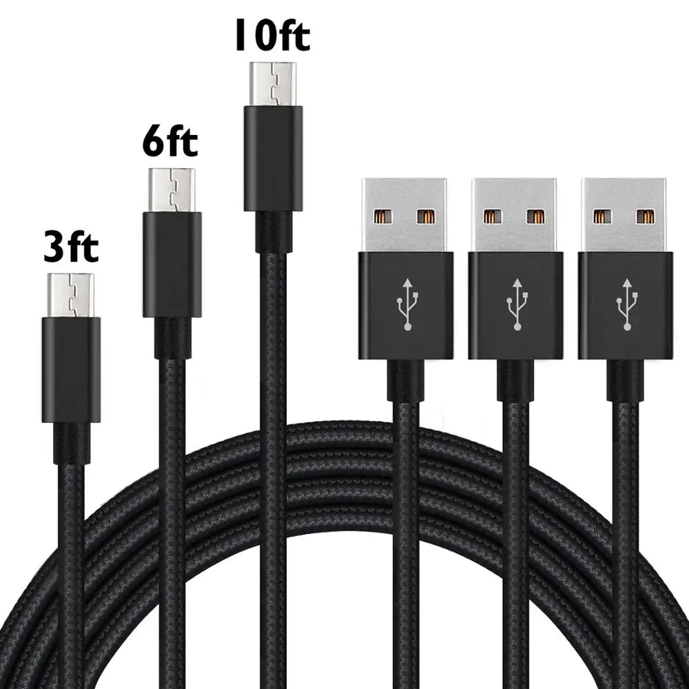 Amazon Hot Sale Micro USB Cable 3ft 6ft 10ft Cell Phone Power Cable Charger for Samsung Android Mini USB Cable 2M 3M 1M - ANKUX.COM