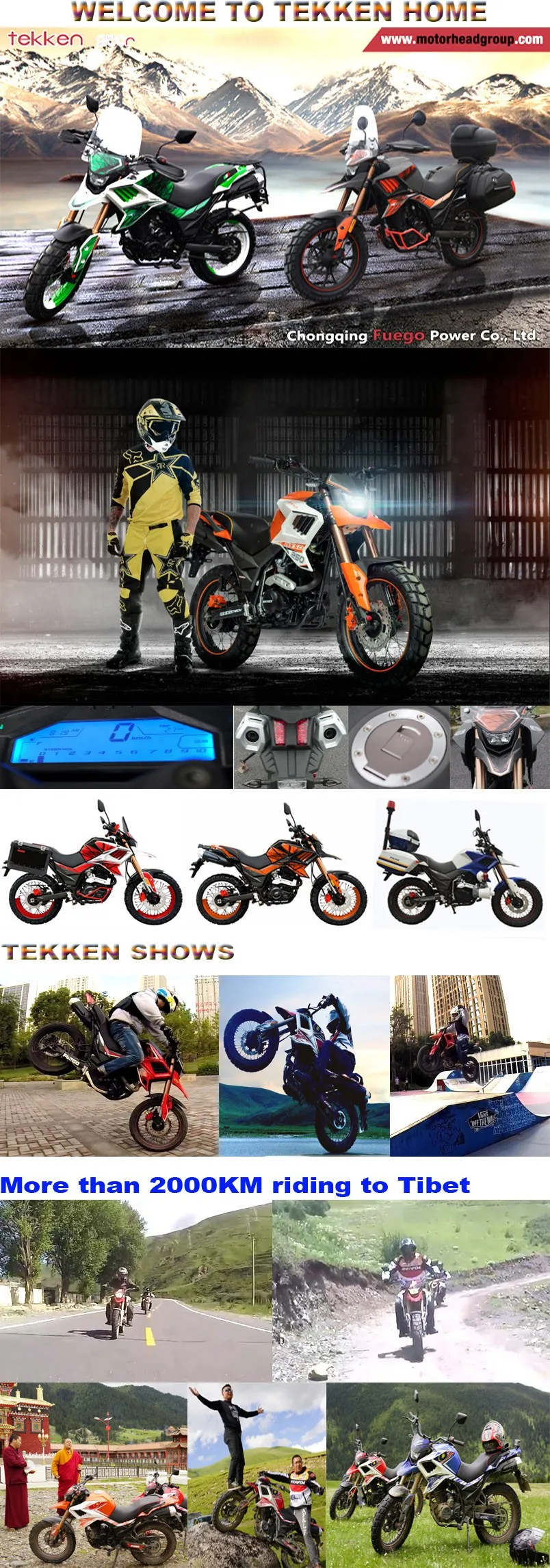 Tekken 250cc Moto Aventura Crossover Bike Super Racing - China 250cc  Sportsbike, Aventura Bike
