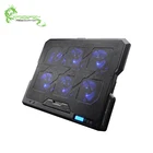 USB foldable 6 fans speed 4 adjustable angle backlit notebook laptop cooling fan