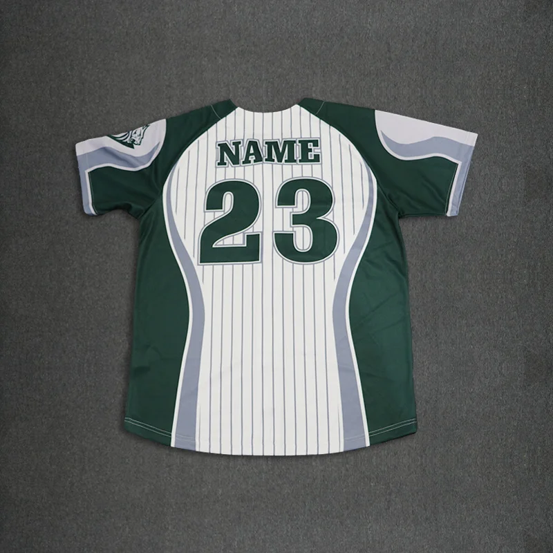 2017 Hot Sale Dry Fit Fashion Striped Men Baseball Jersey