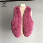 Fur Vest Fur Fur Vest High Quality Latest Fashion Fox Fur Gilet Real Winter Fox Fur Vest For Ladies