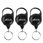 Booms Fishing RG1 Fly Fishing Tool Zinger Key Retractable Badge Reel with Pack of 3
