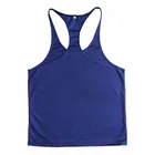 Bodybuilding muscle fit sportswear plain vests mens tank tops fitness