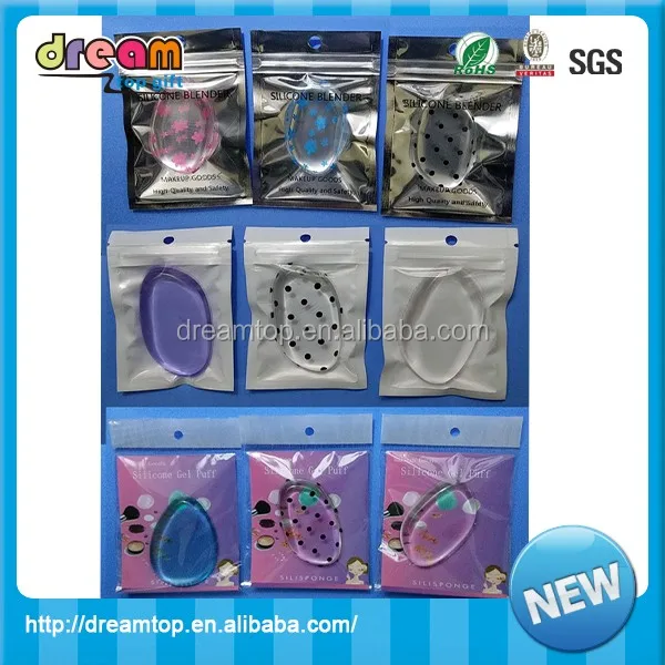 original makeup promotional gifts silicone clearsponge powder