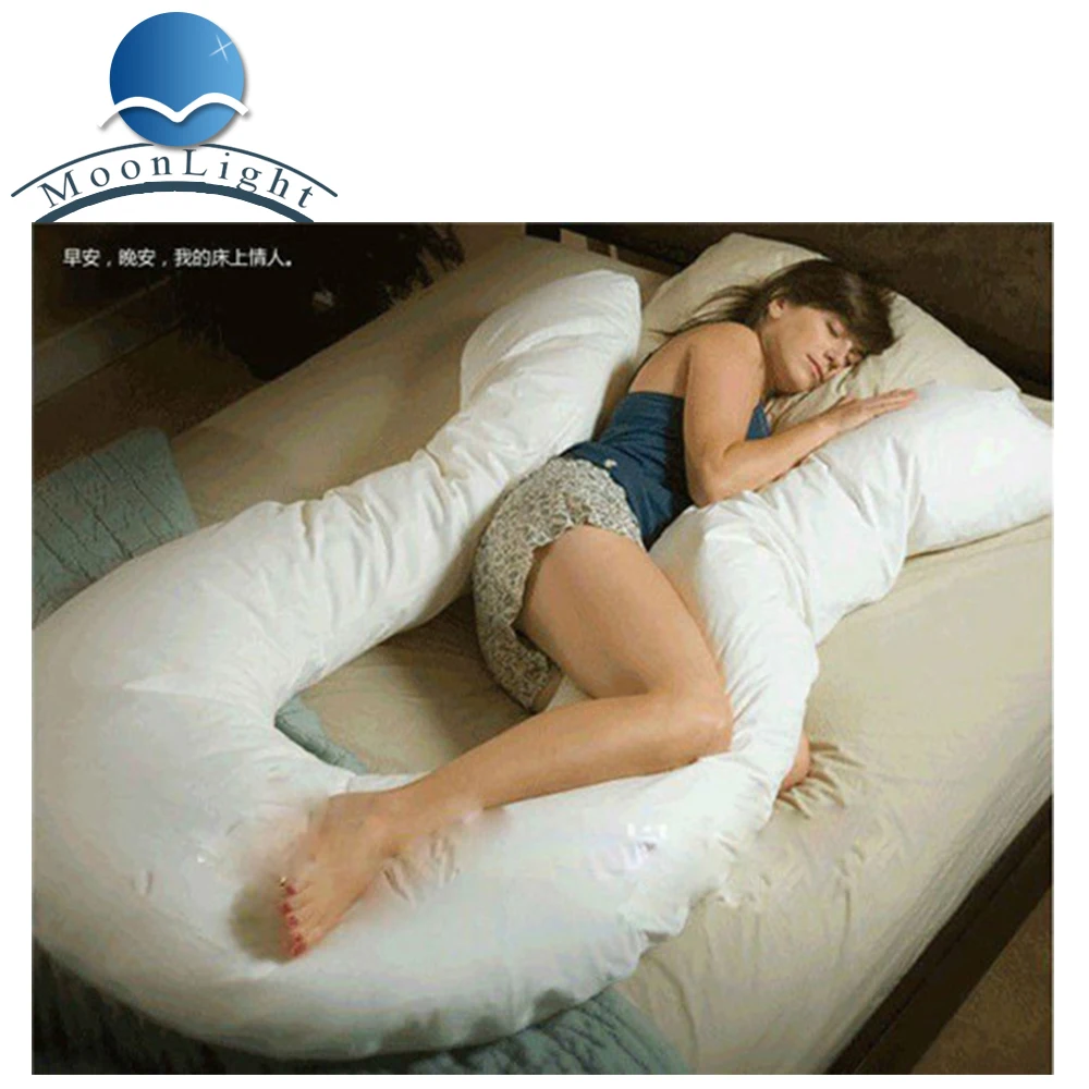 Full Body Maternity Pillow U Shaped With Easy On Off Zippered