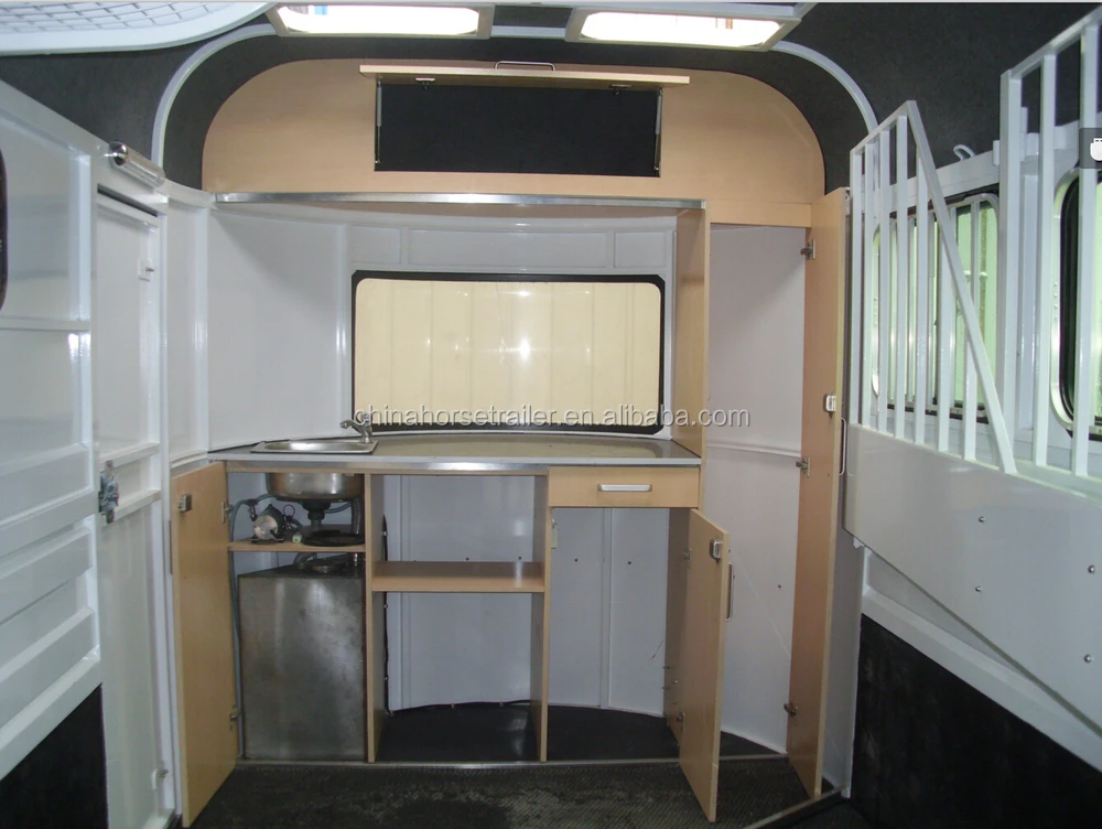 3 Horse Angle Load Deluxe Horse Floats With Bunk Beds