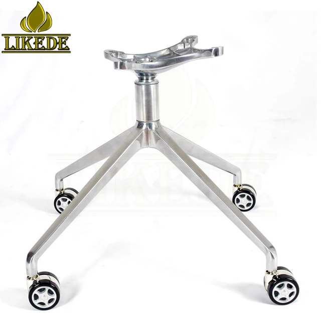 New stylish removable furniture leg swivel chair parts of aluminum base