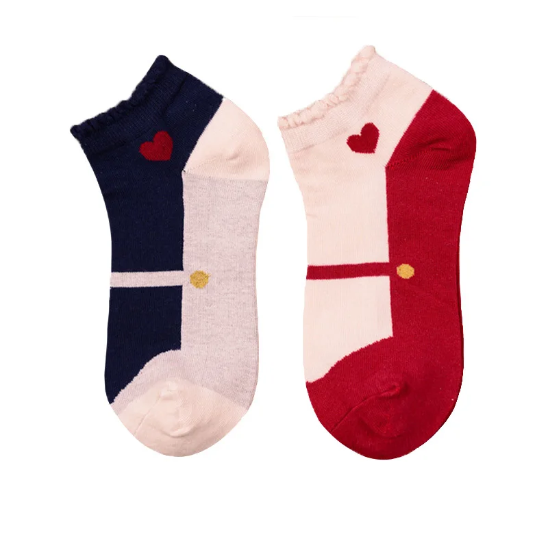 New 2015 Spring White Socks Female Mixed Colors Retro Embroidery Cotton Socks Women Summer Short Socks High Quality 4pair/lot