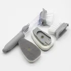 High quality household kitchen cleaning soap dispensing dish washing scrub brush set