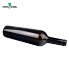 Wine Bottle For Black Liquor Bottle 750ml Black Long Neck Liquor Top Cork Cap Empty Red Bouteille De Vin Wine Bottle For Sale