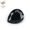 Online gem stone 4x6mm 12x16mm pear cut shape black cubic zirconia stone , precious stones names and pictures